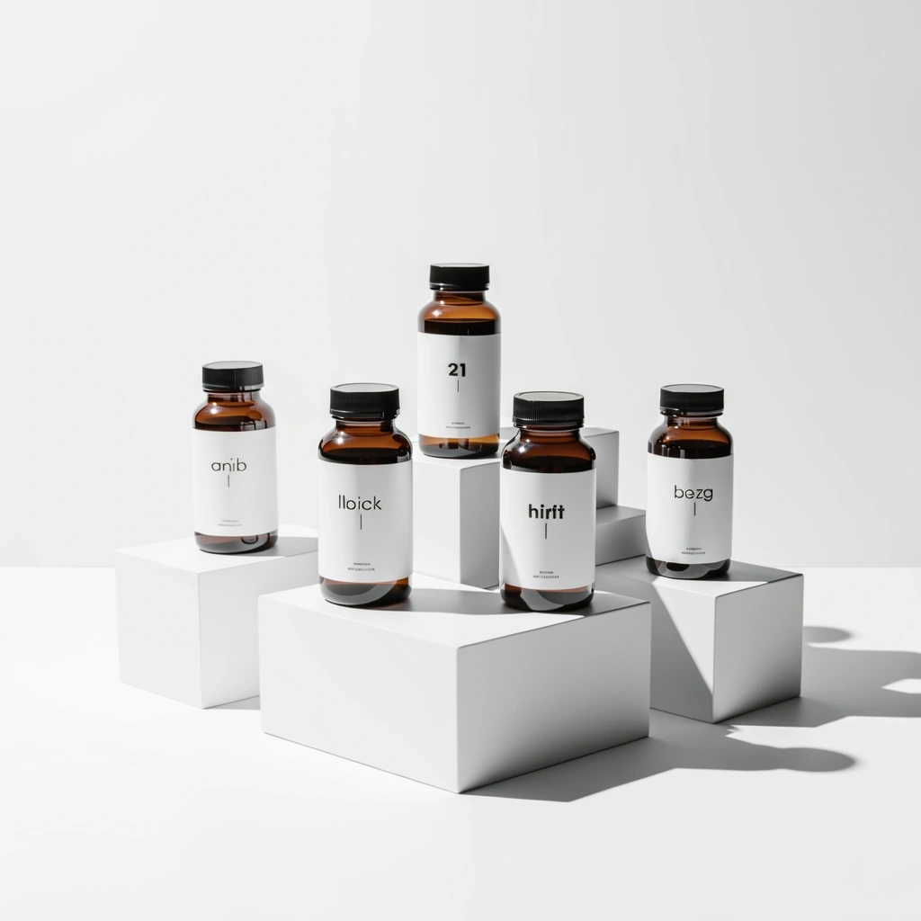 Premium supplement packaging showing quality standards